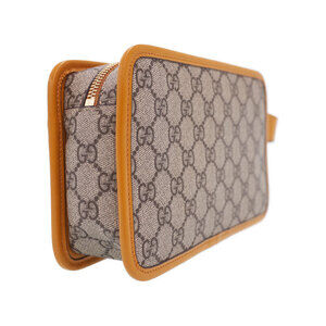 Gucci Pouch Travel Case GG Brown Interlocking